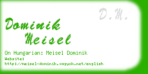 dominik meisel business card
